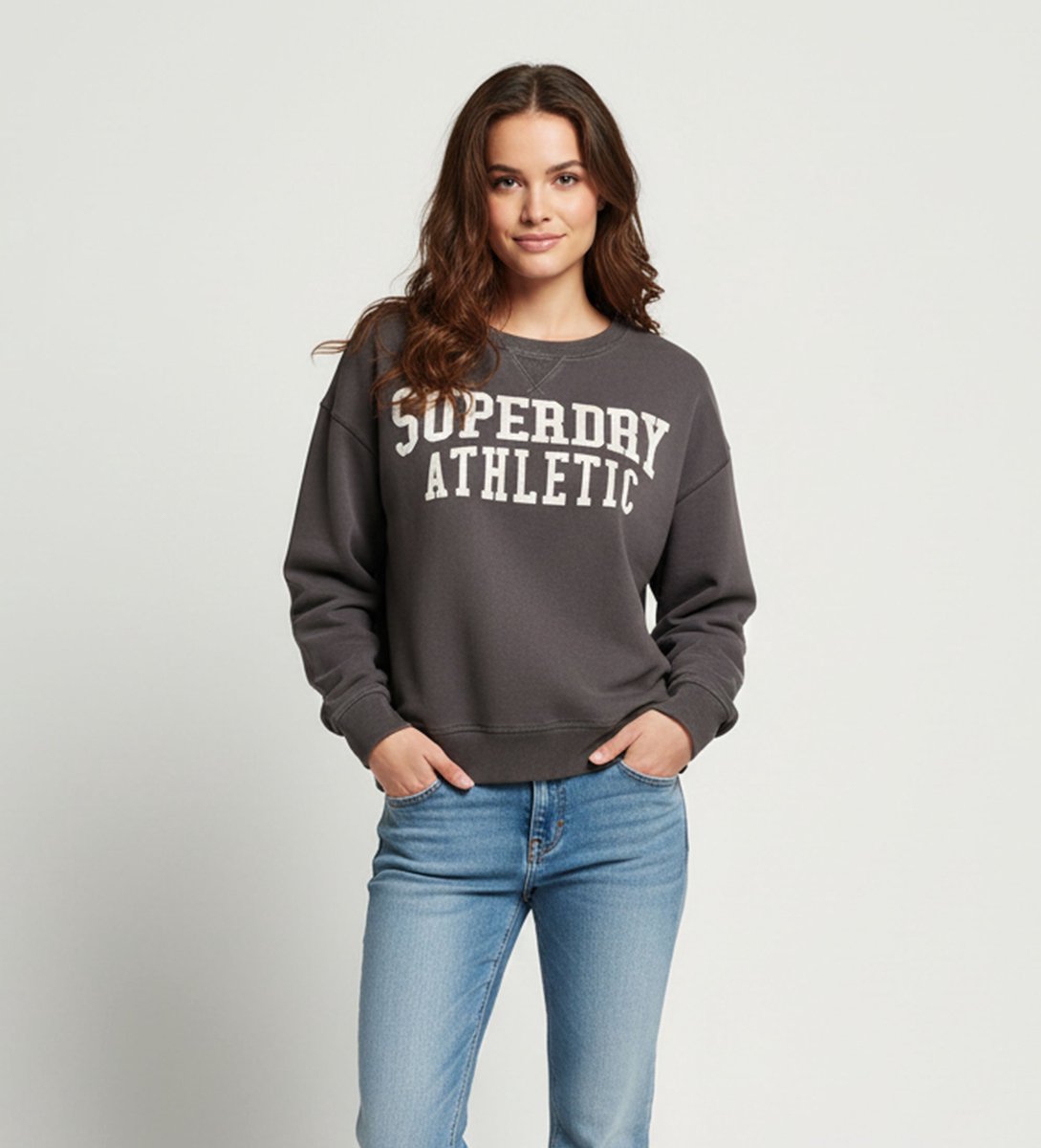 Superdry Sweater Relaxed Paars