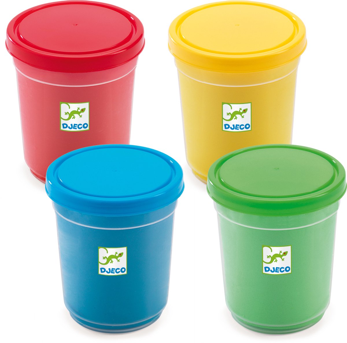 Djeco boetseerklei 4 potjes klassieke kleuren