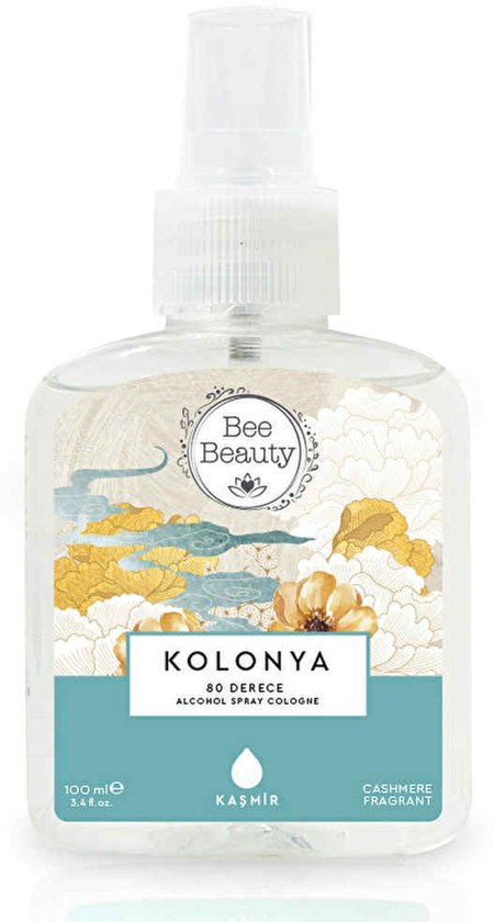 Bee Beauty Kasjmier Geur (Kasmir Kolonya) Spray Cologne - Bloem aroma - 100 ml