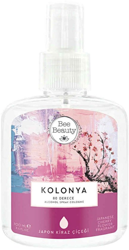 Bee Beauty Japanse Kersenbloesem Geur (Japon Kiraz Cicegi Kolonya) Spray Cologne - Bloem aroma - 100 ml
