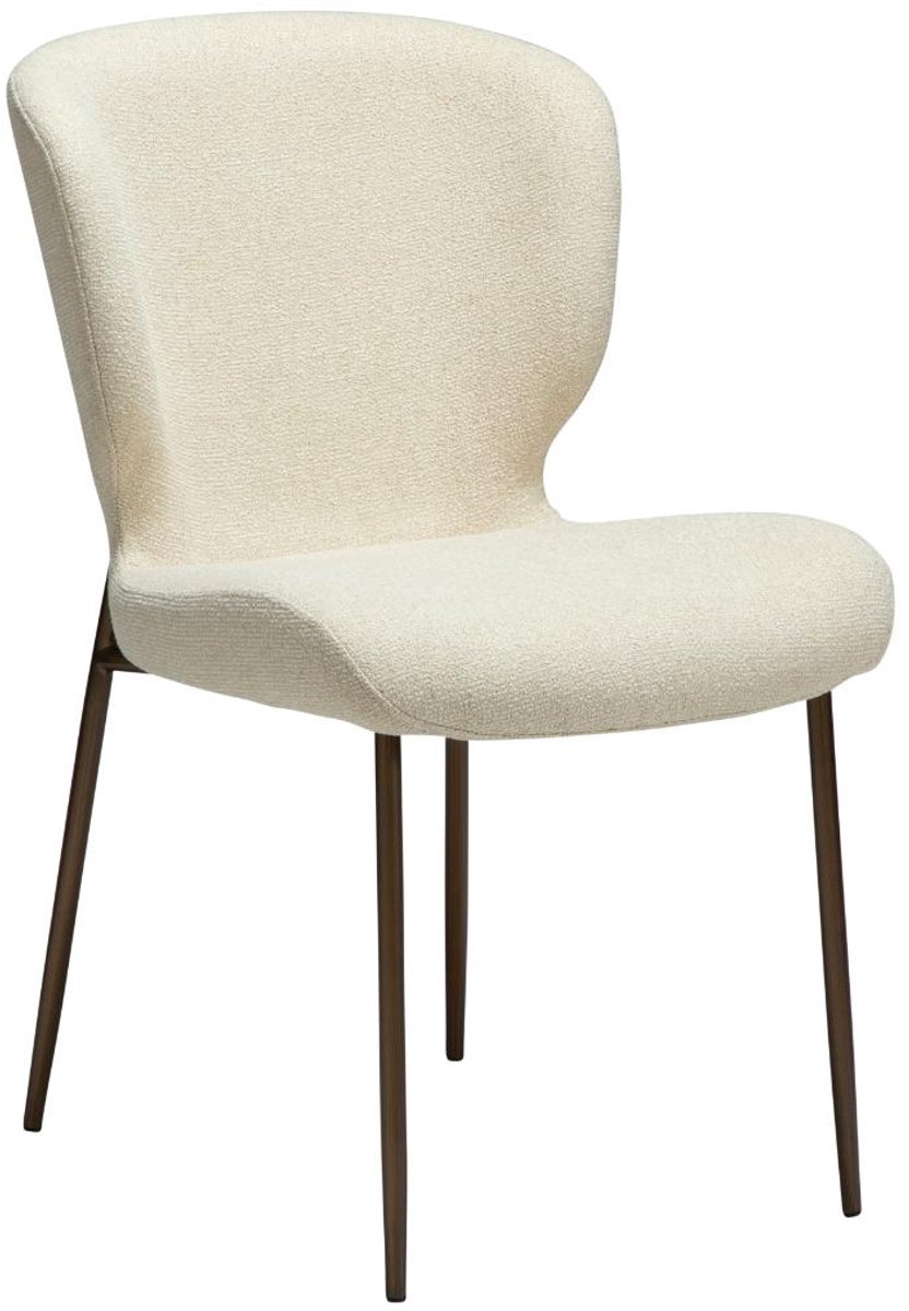 Glory Dan-Form eetkamerstoel bouclé offwhite.