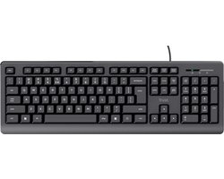 Trust Primo - Bedraad toetsenbord - keyboard met USB aansluiting - morsbestendig - Zwart