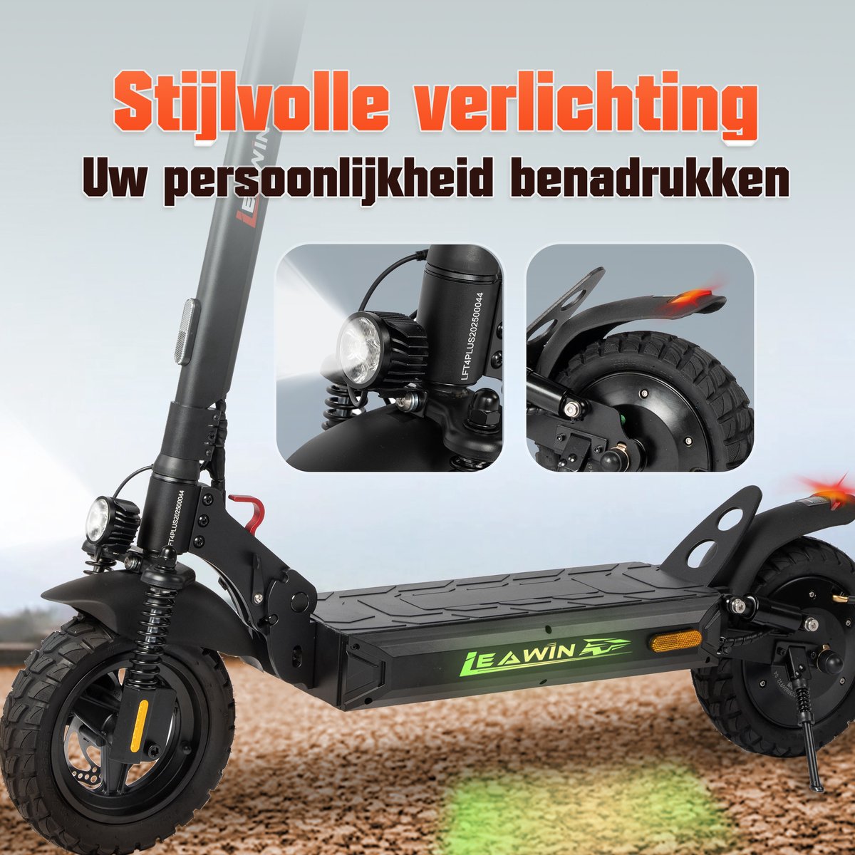 LEAWIN T4 Elektrische Step - 873 Wh - afbeelding 2