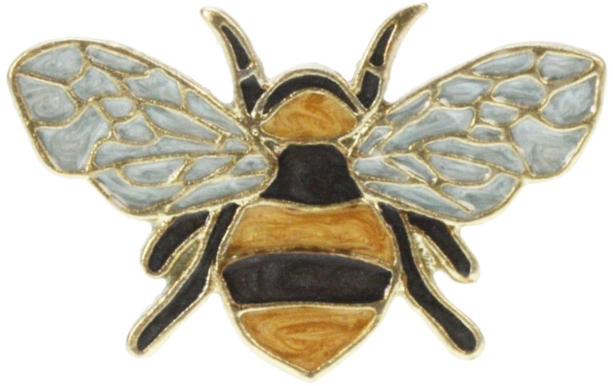 Deurknop Hommel – Zwart/Goudkleur – 6×4×6 cm – Stijlvol & Decoratief