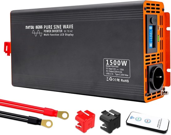 PSW 8300 - Zuivere Sinus Omvormer 12V > 230V 300W - The Strong Accu Since 1924 PSW 8300 - Zuivere Sinus Omvormer 12V > 230V 300W - The Strong Accu Since 1924