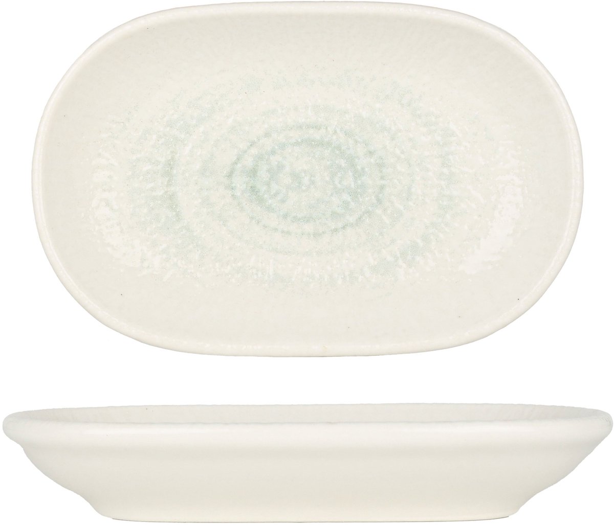 ID Fine Serveerschaal - Glacier - Porselein - 14 cm - set van 2