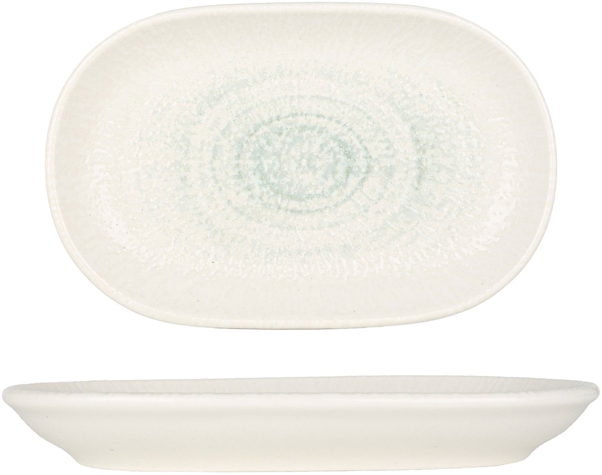 ID Fine Serveerschaal - Glacier - Porselein - 18 cm - set van 2