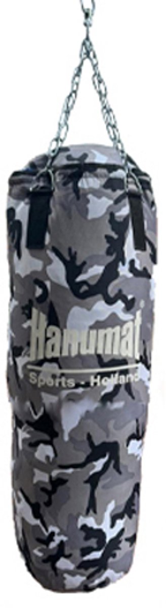 Hanumat Legerprint - Bokszak- Grijs/Wit- 100 cm