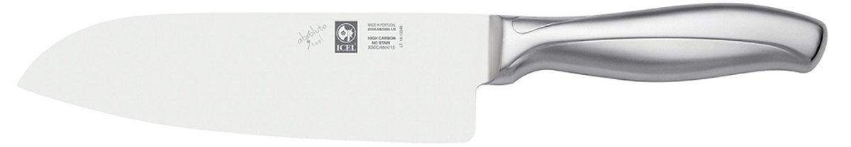ICEL - Absolute Steel - Santoku - 17cm lemmet - RVS