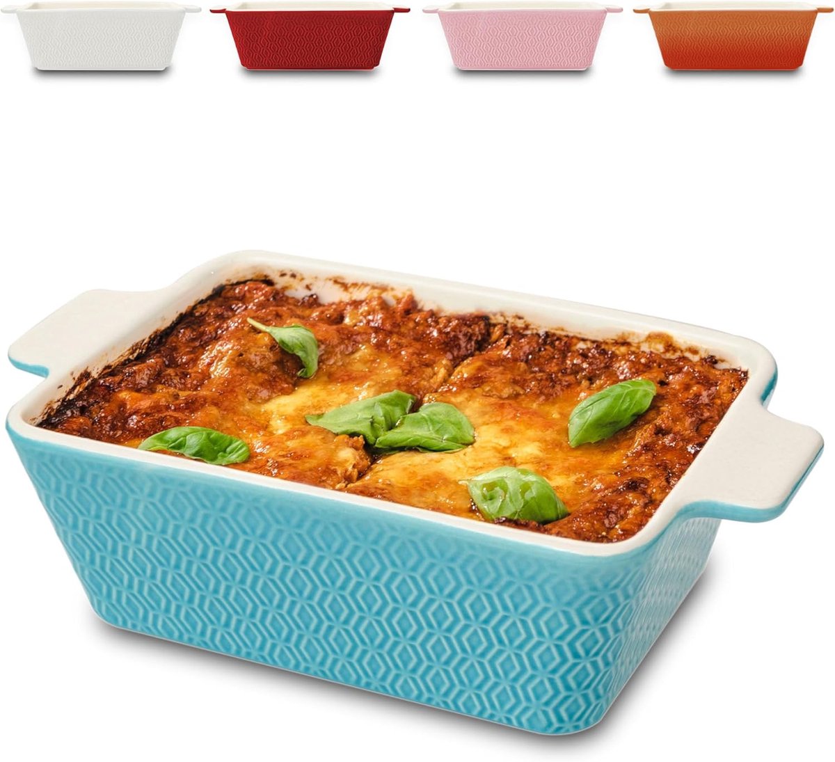 Keramische Braadpan met Extra Hoge Rand - Vierkant en Antiaanbaklaag