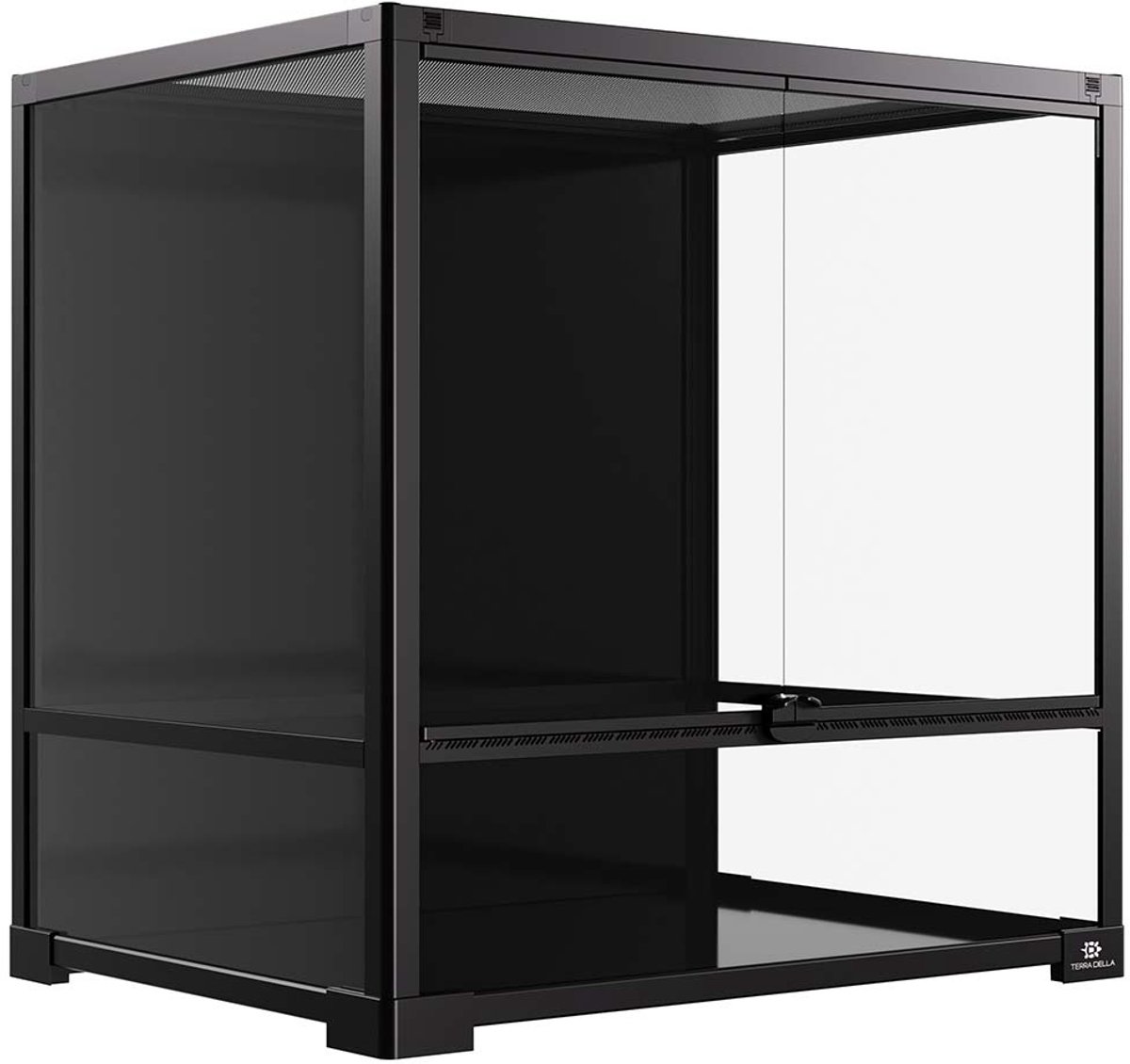 Terrarium Knockdown 60 x 45 x 60CM glazen terrarium voor reptielen, amfibieën en insecten