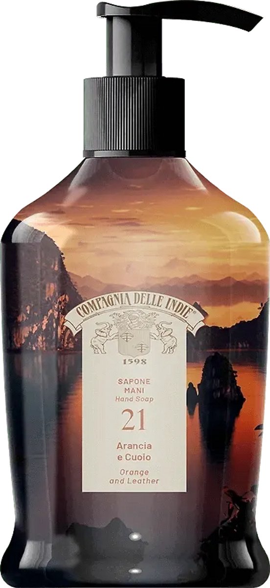Compagnia delle Indie handzeep nr 21 sinaasappel en leder 300ml