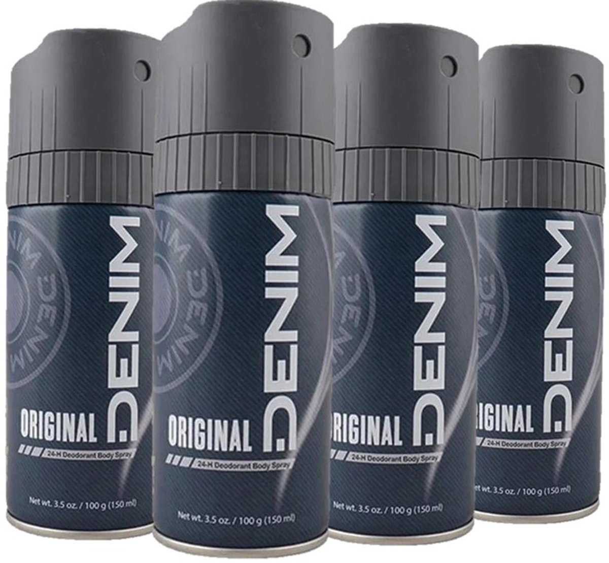 Denim Deo Spray - Original - 4 x 150 ml Voordeelverpakking