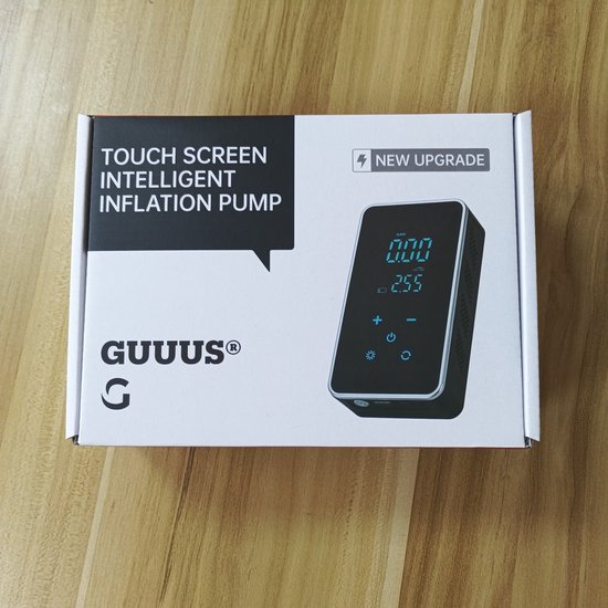 GUUUS® Elektrische Luchtpomp - Universeel & Automatisch - Voor Auto, Motor, Fiets, Scooter, Voetbal & Luchtbed - Krachtig tot 10.3 Bar - 7000mAh Powerbankfunctie - Incl. Opbergzakje van Merkloos — afbeelding 3