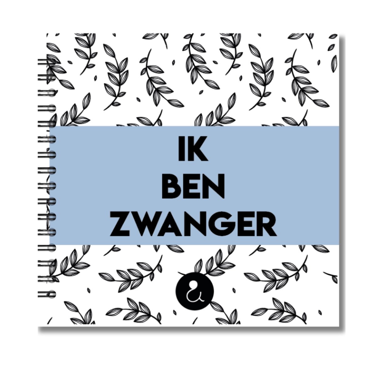 Invulboek zwangerschap | Ik ben zwanger | Botanical Blauw