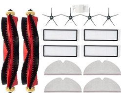 PolkaHome® Accessoireset – geschikt voor Roborock (S5, S5 Max, S6, S6 Pure, S6 MaxV, S50–S55, S60, S65, E4, E5), Xiaowa (E2–E5) en Xiaomi (1, 1S) Onderdelen robotstofzuigers – reserveonderdelen