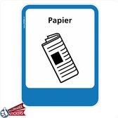 Papier recycling pictogram sticker