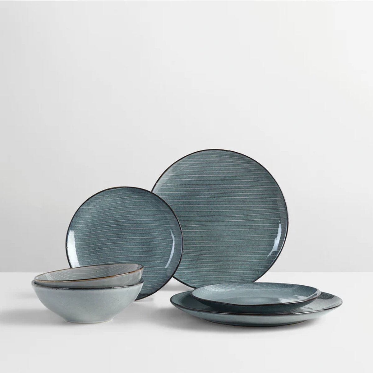 Broste Copenhagen Nordisch Zee dinerset voor twee 6-delig