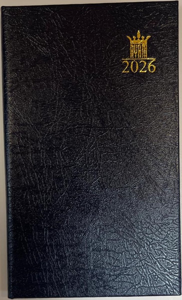 Ryam Euroking Mundior - Agenda 2026 - Blauw - A7 (8x13mm) - Weekoverzicht - Hardcover