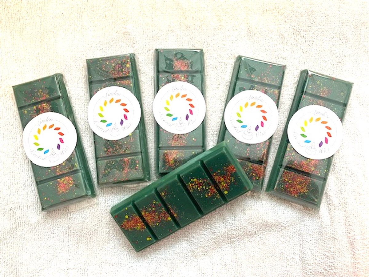 Linden Waxmelts CHRISTMAS TREE / KERSTBOOM waxmelt kerst geur kerstmis - Linden - handgemaakt - 100% sojawax - aromatic - voor geurbrander - huisparfum - waxmelt groen