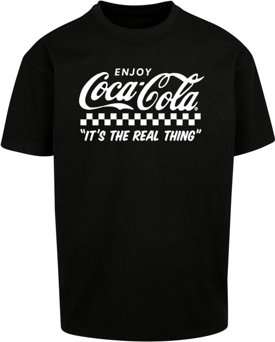 Merchcode Coca Cola - T-shirt Coca Cola Enjoy Coke Oversize pour Homme - M - Zwart