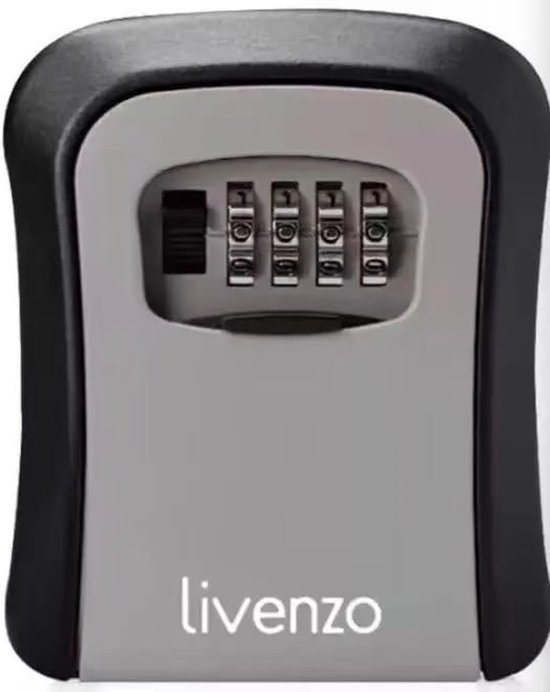 Livenzo - sleutelkluis voor binnen en buiten - Roestvrijstaal - Nederlandse handleiding - Grijs
