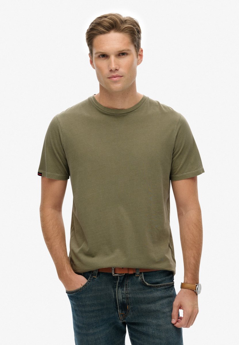 Superdry T-shirt Classic Essential Tee M1012226a 1kh Light Mannen Groen
