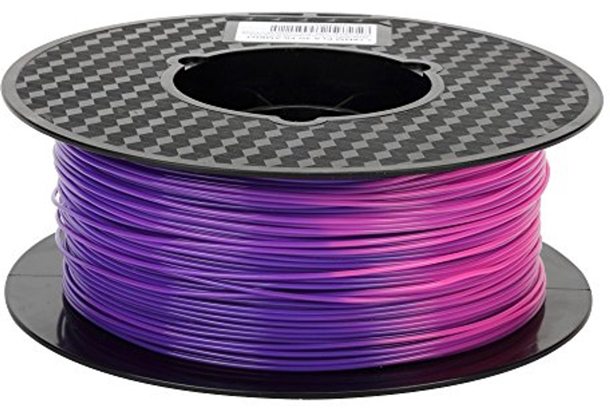 Kleurveranderend PLA Filament 1,75 mm - Paars Blauw naar Roze voor 3D Printers 1KG