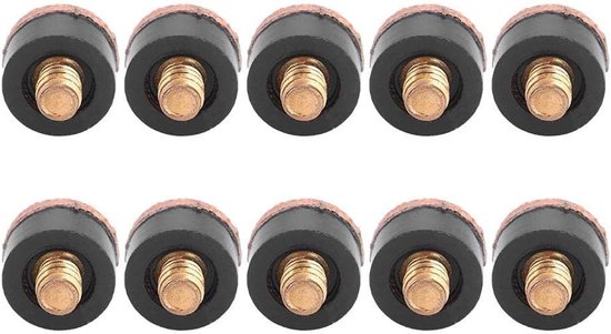 Set van 10 Biljartstaartaccessoires voor Biljartstaart - Snooker - Pool - Staartpunt - Reserveonderdelen - 10mm/11mm/12mm/13mm — afbeelding 5