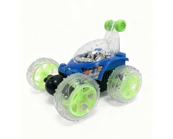 Off-Road RC Auto - speelgoed afstandsbediening auto - 360° Draaien - LED Verlichting - Stuntauto - Draadloze Afstandsbediening - Cool Design - Oplaadbare Accu - Voor Jongens & Meisjes - Blauw