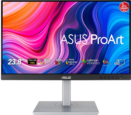 ASUS ProArt Display PA247CV - FHD IPS Grafisch Designer Monitor - Calman Gecertificeerd - USB-C 65W - 23.8 Inch