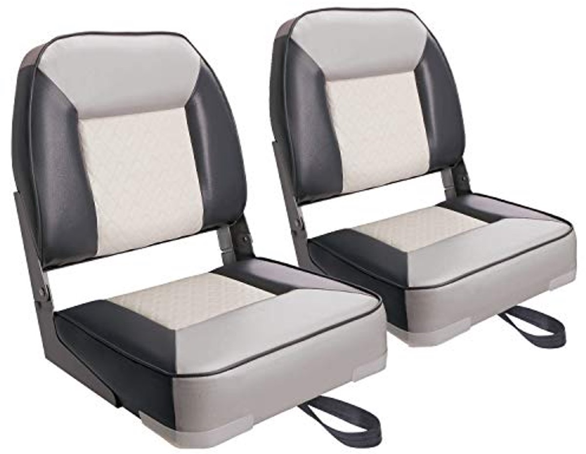 Luxe Lage Rugleuning Bootstoel - Opvouwbare Vissersbootstoel voor 2 Personen