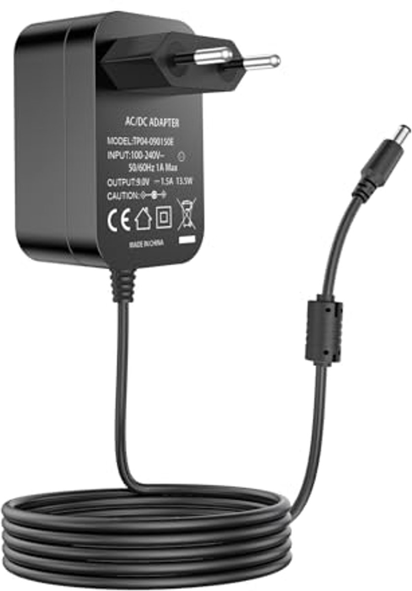 9V Voeding Adapter voor Bewakingscamera's - AC naar DC 9V Adapter voor Tapo C100, C200, C310, TC60, TC70
