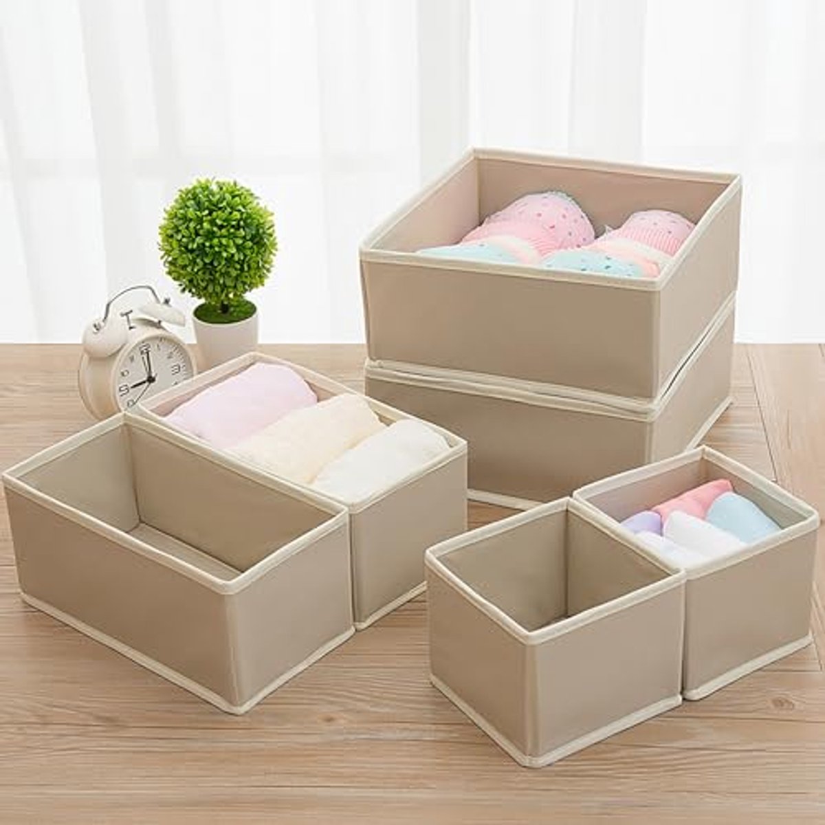 Opvouwbare Lade Organizer - 12 Delige Set voor Kleding en Accessoires