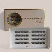 OKASI BEAUTY - Dreamy Lashes Mix 10-12-14 mm - Premium Volume Lashes - Lengte: Mix - 40 Clusters per verpakking - DIY Wimperextensions - Ultradunne Zwarte Wimperband