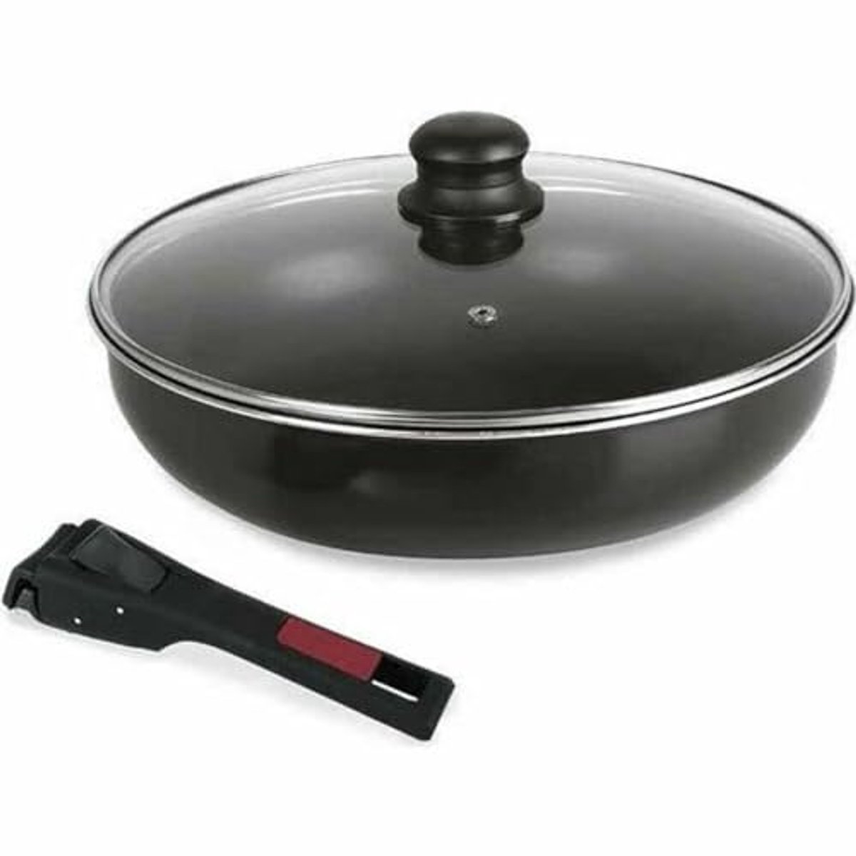 Friteuse Pan met afneembaar handvat - Zwart