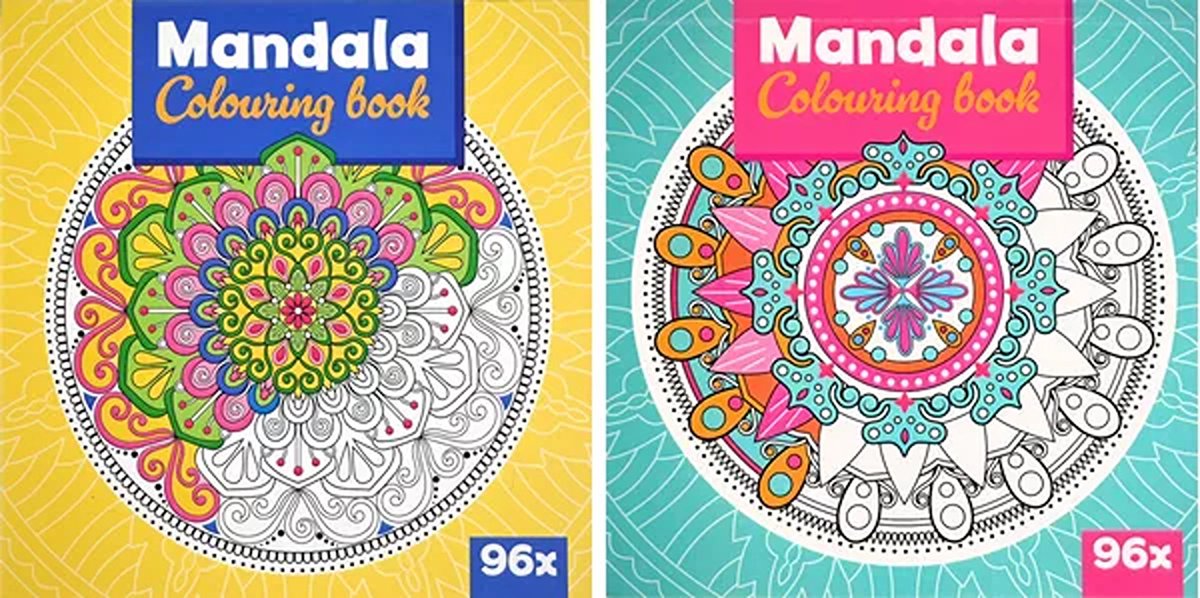 Mandala Kleurboek voor Volwassenen en Kinderen Voordeelbundel - 192 Kleurplaten