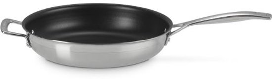 Le Creuset Magnetik Koekenpan - RVS - Ø 28 cm - met anti-kleeflaag