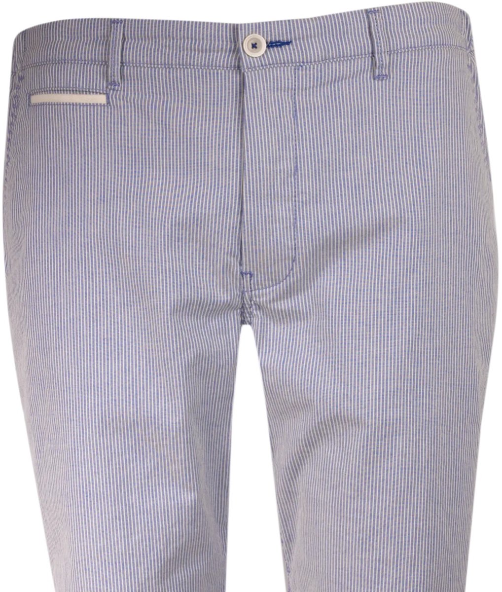 Atelier Noterman Streep lange broek - Blauw - Maat 31-34