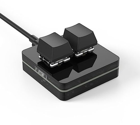 Programmeerbaar Toetsenbord 2 Toetsen Kopiëren En Plakken Rode Schakelaar Usb C Aansluiting Mini Mechanisch Toetsenbord Voor Gaming Office Media