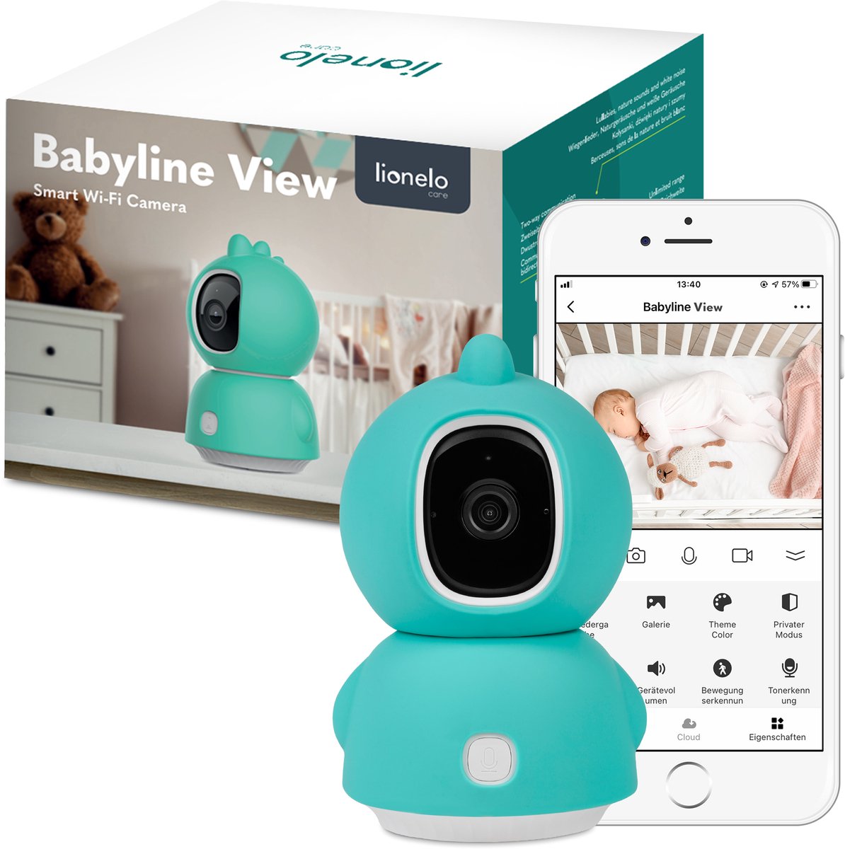 lionelo Babyline View Babyfoon white