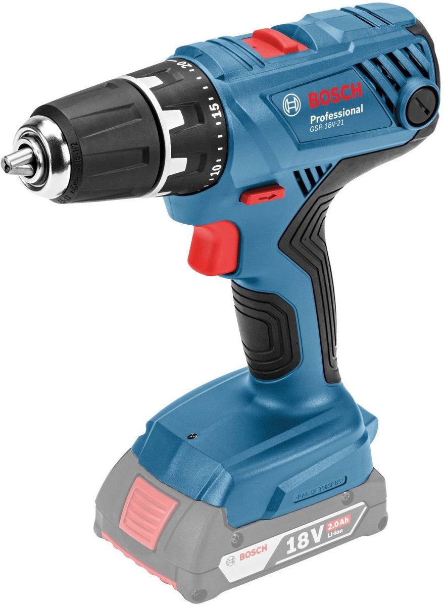 Bosch - GSR 18V-21 - Cordless Drill Driver - Solo