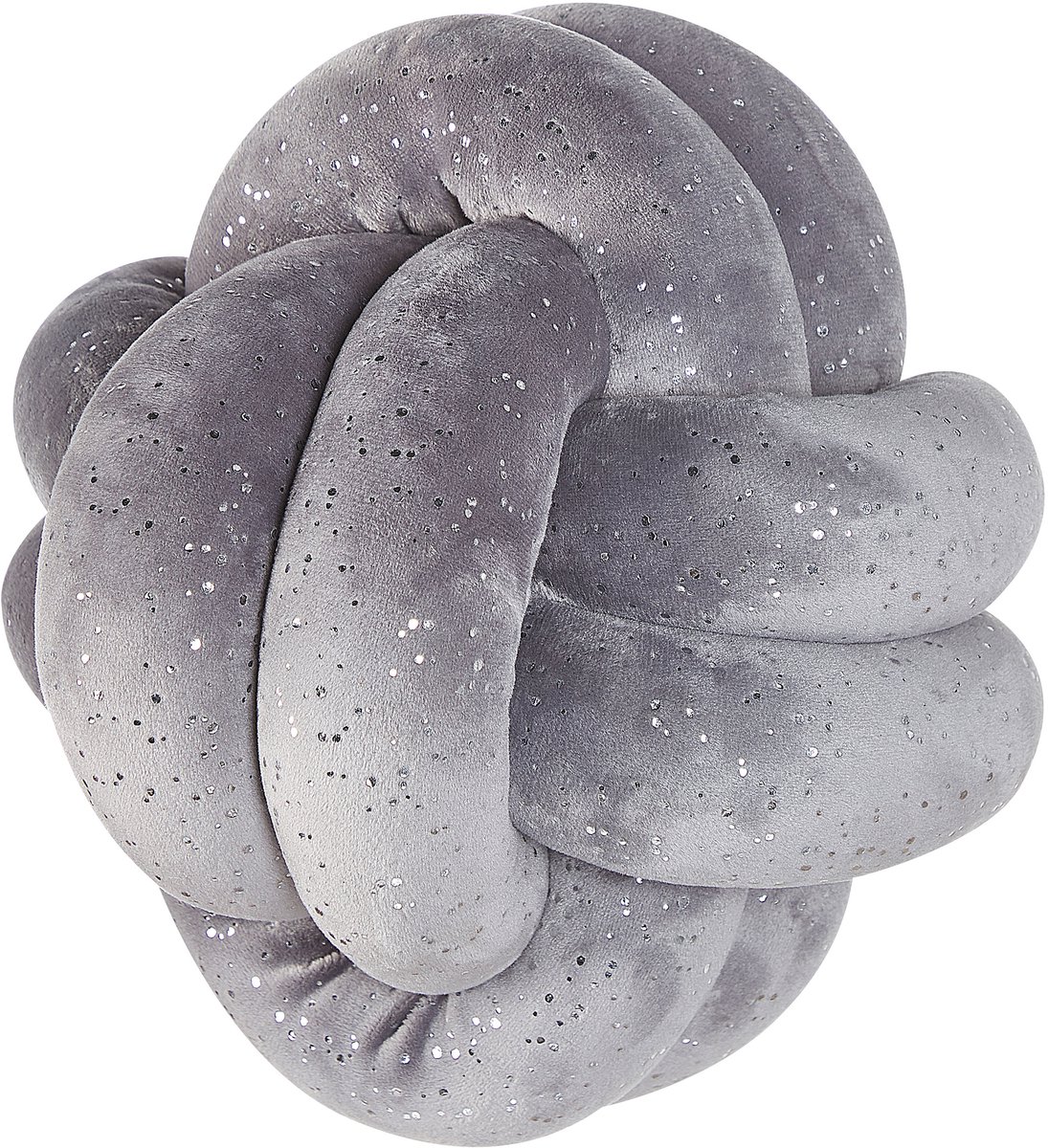 Beliani MALNI - Sierkussen - Lichtgrijs - 20 x 20 cm - Fluweel