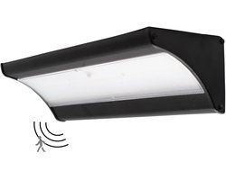 iplux Iplux® Solar LED Wandlamp SafeSense Elite - 1100 lumen - Hoge Kwaliteit - Bewegingssensor - IP65 - 4000K - Aluminium