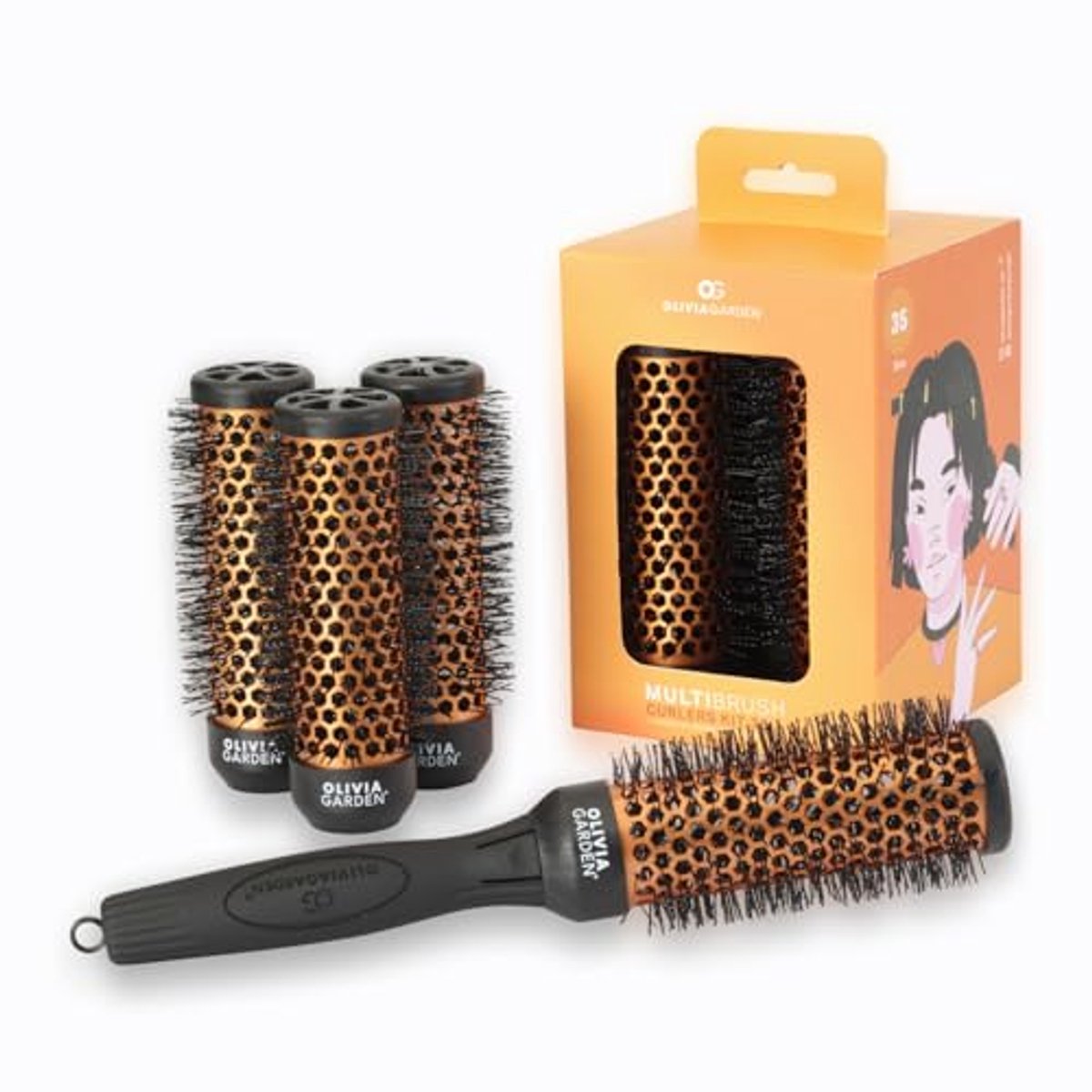 Krulset 35 mm - perfecte krullen en volume voor kort tot middel-lang haar