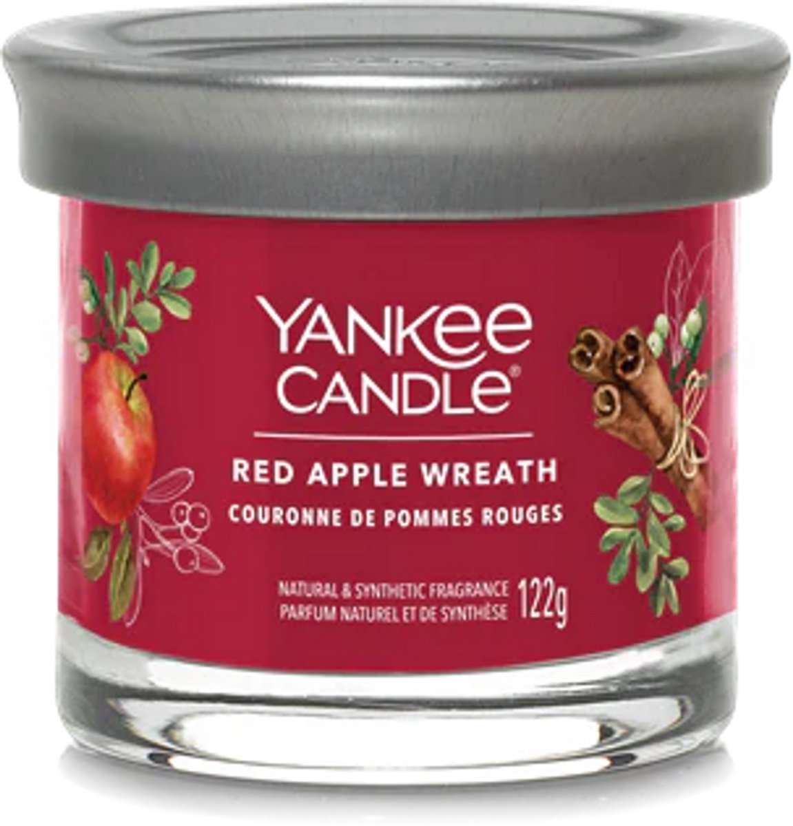 Yankee Candle - Red Apple Wreath Small Tumbler - 25 branduren