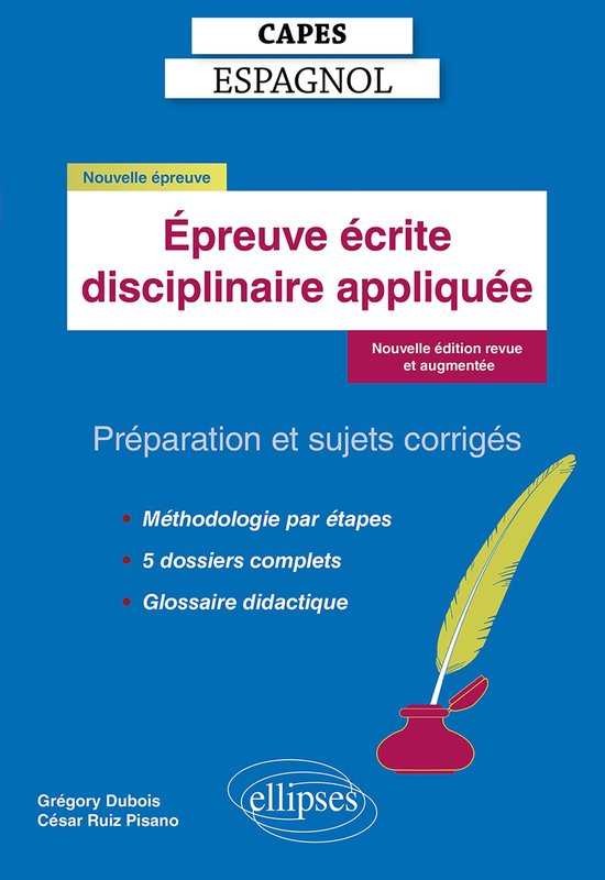 CAPES Espagnol - Epreuve écrite disciplinaire appliquée - cover