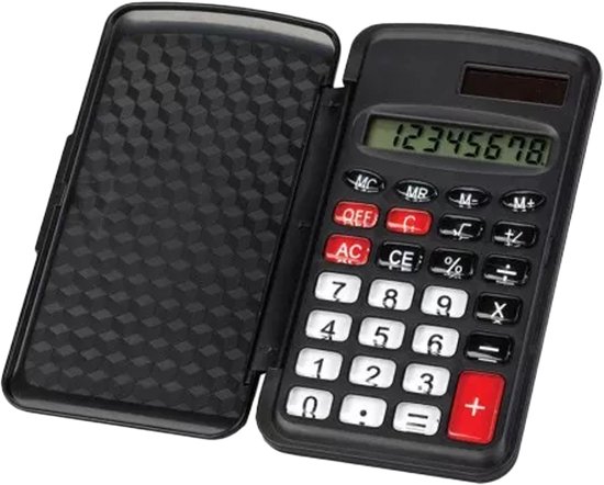 Kleine Rekenmachine Zakformaat 10x6 CM - Rekenmachine voor School of Kantoor