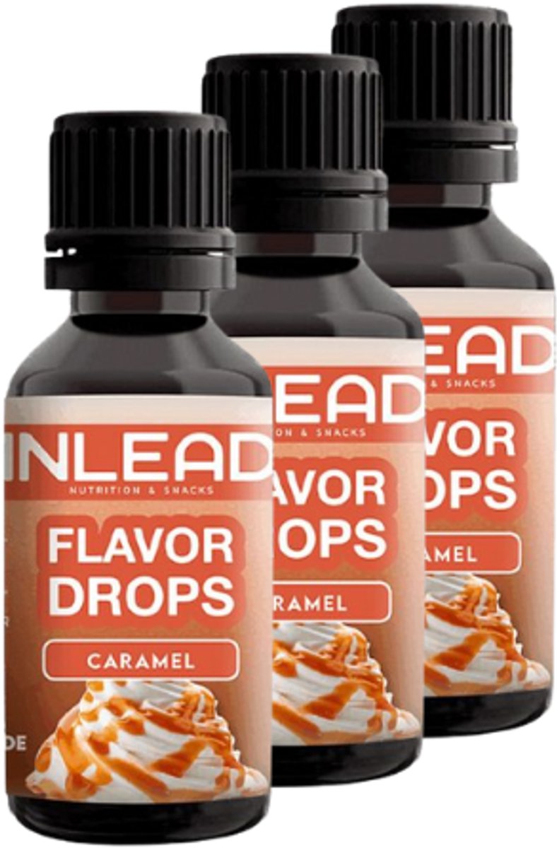 Inlead | Flavor Drops | Caramel | 3 stuks | 3 x 30 ml