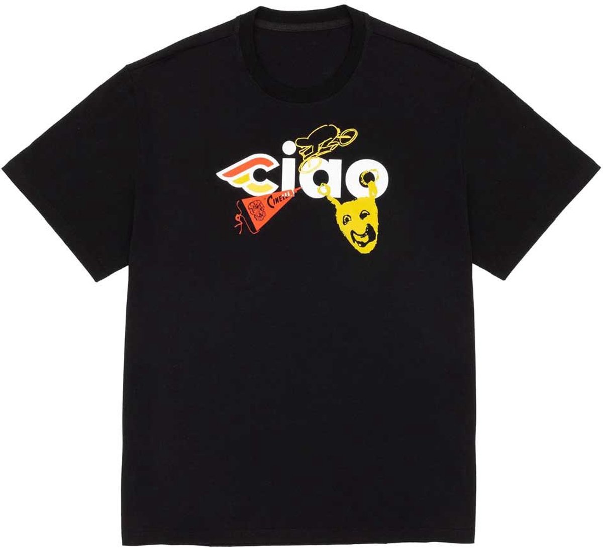 Cinelli Ciao Icons T-shirt Met Korte Mouwen Man Zwart